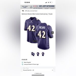 Official Nike Baltimore Ravens Jersey- Brand New